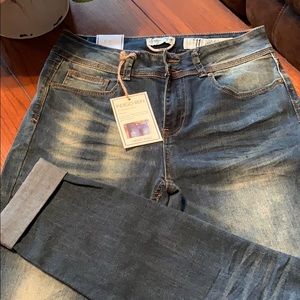 Indigo-Rein Midrise Ankle Jeans